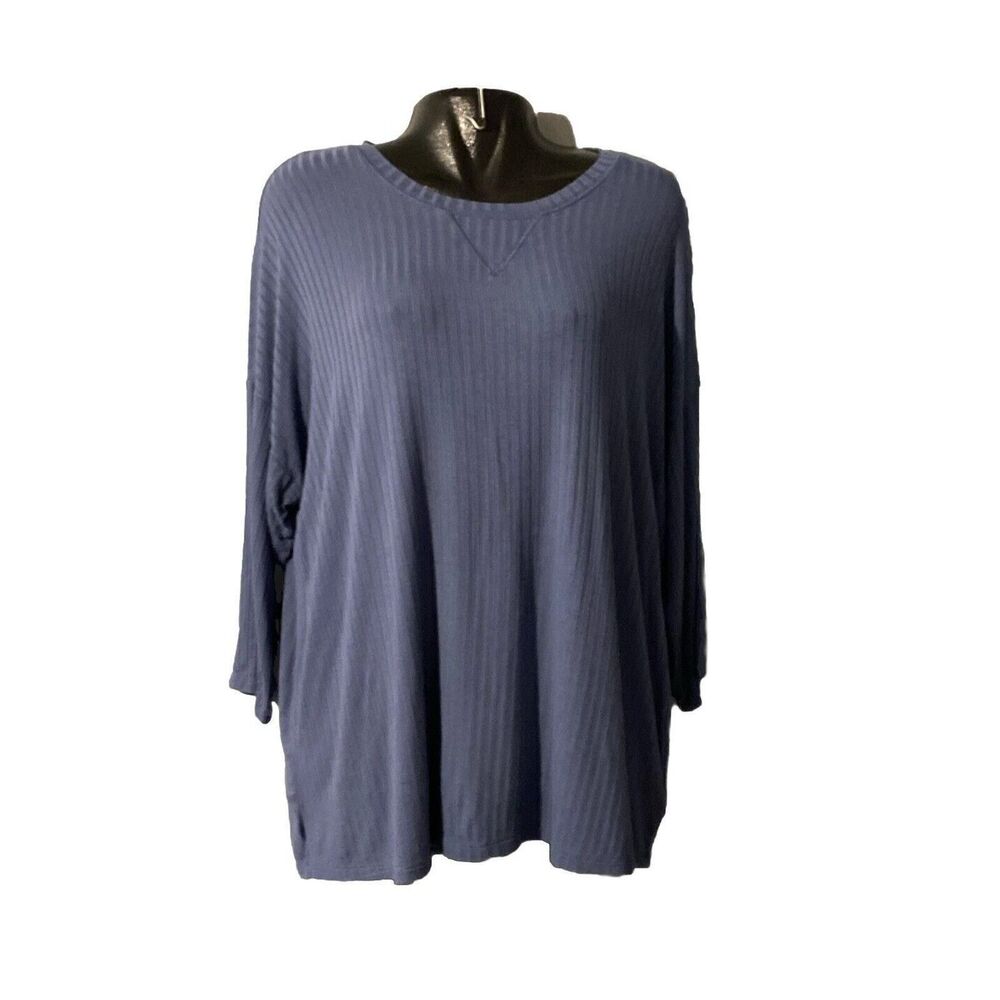 TORRID Women Sleepwear Top 1 Blue Shirt Super Soft Sleep Long Sleeve Pullover‎